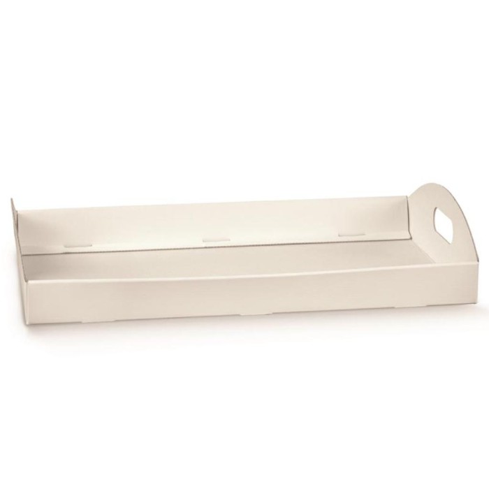 CESTO 435X290X45 FIBRA BIANCA